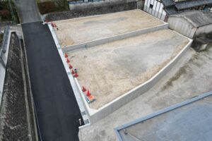 京田辺山垣外宅地ガレージ工事完了｜京都・大阪・滋賀の土木工事